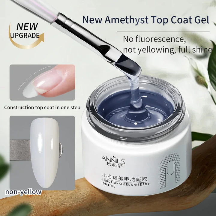 8g /20g Top Coat Gel Not Yellowing Transparent Nail Art DIY