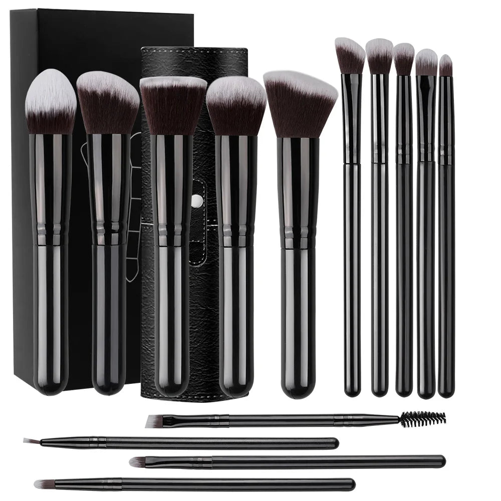 NEW 14PCS Makeup Brushes Set  Soft Fluffy Cosmetics Beauty Tool
