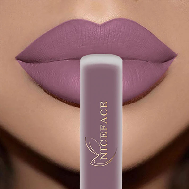 Nude Liquid Lipsticks Waterproof Velvet Matte Lip Gloss Long Lasting