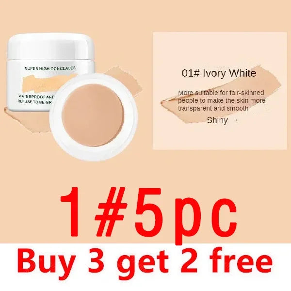 Waterproof Full Coverage Concealer for Tattoos Scars Acne Marks Dark Circles For All Skin Tones