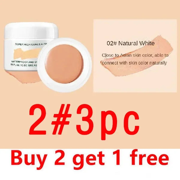 Waterproof Full Coverage Concealer for Tattoos Scars Acne Marks Dark Circles For All Skin Tones