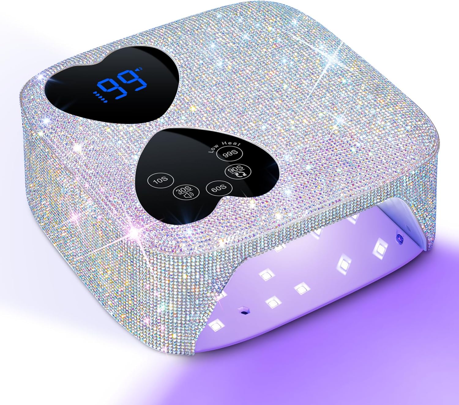 Sleek Cordless UV LED Nail Lamp from BodyBlissEssentials, designed for efficient and convenient gel nail polish curing at home or professionally