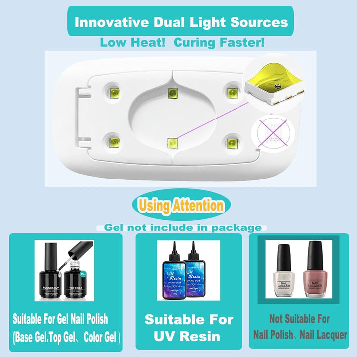 Kepma Mini UV LED Nail Dryer from BodyBlissEssentials, a compact and portable lamp designed for efficient gel nail polish curing on the go