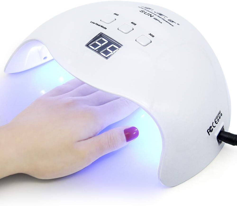 LKE Gel UV LED Nail Polish Lamp from BodyBlissEssentials, a modern and efficient dryer for curing all types of gel nail polishes.
