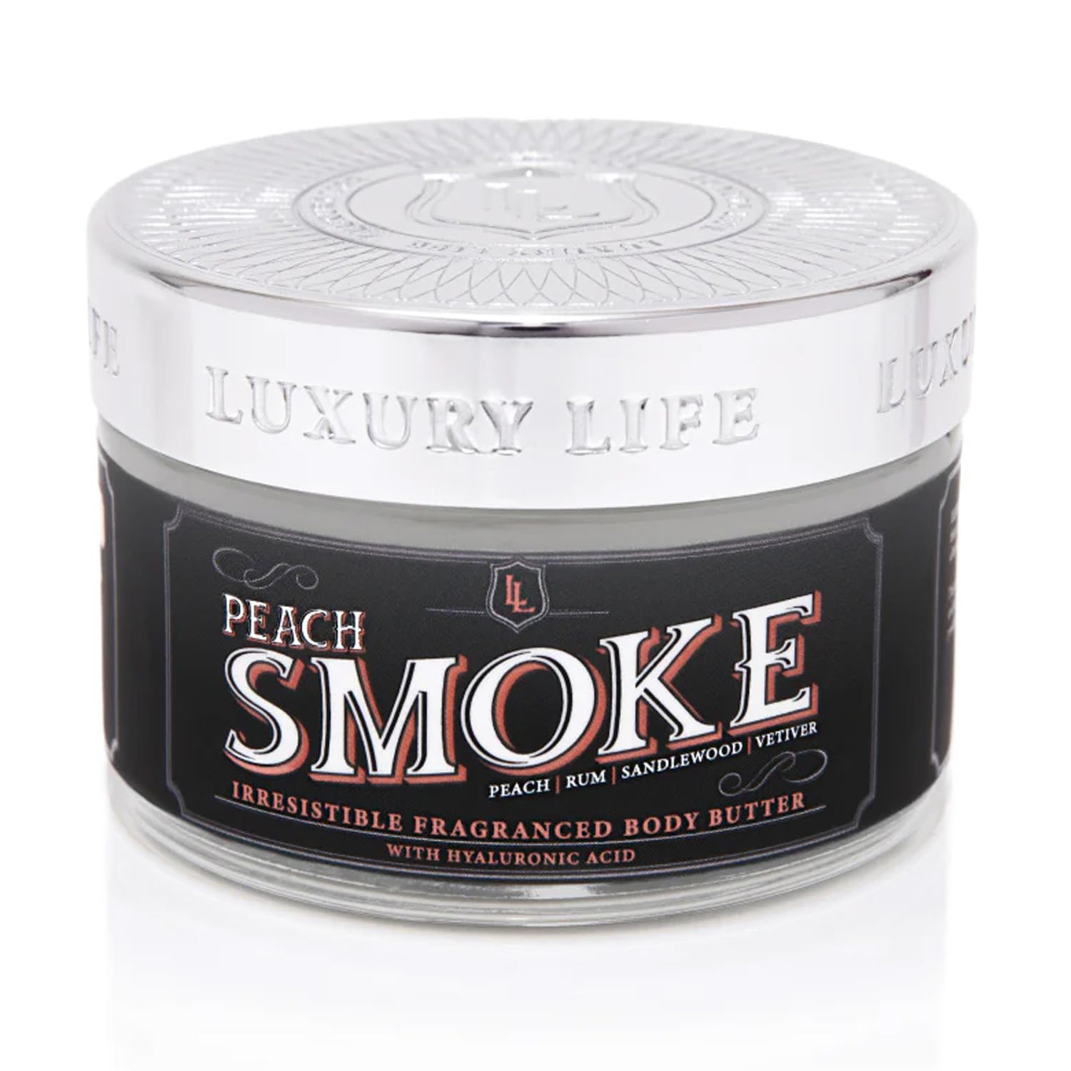Luxury Life Butter jar from BodyBlissEssentials, featuring elegant packaging that reflects the rich, nourishing quality of this indulgent body cream.
