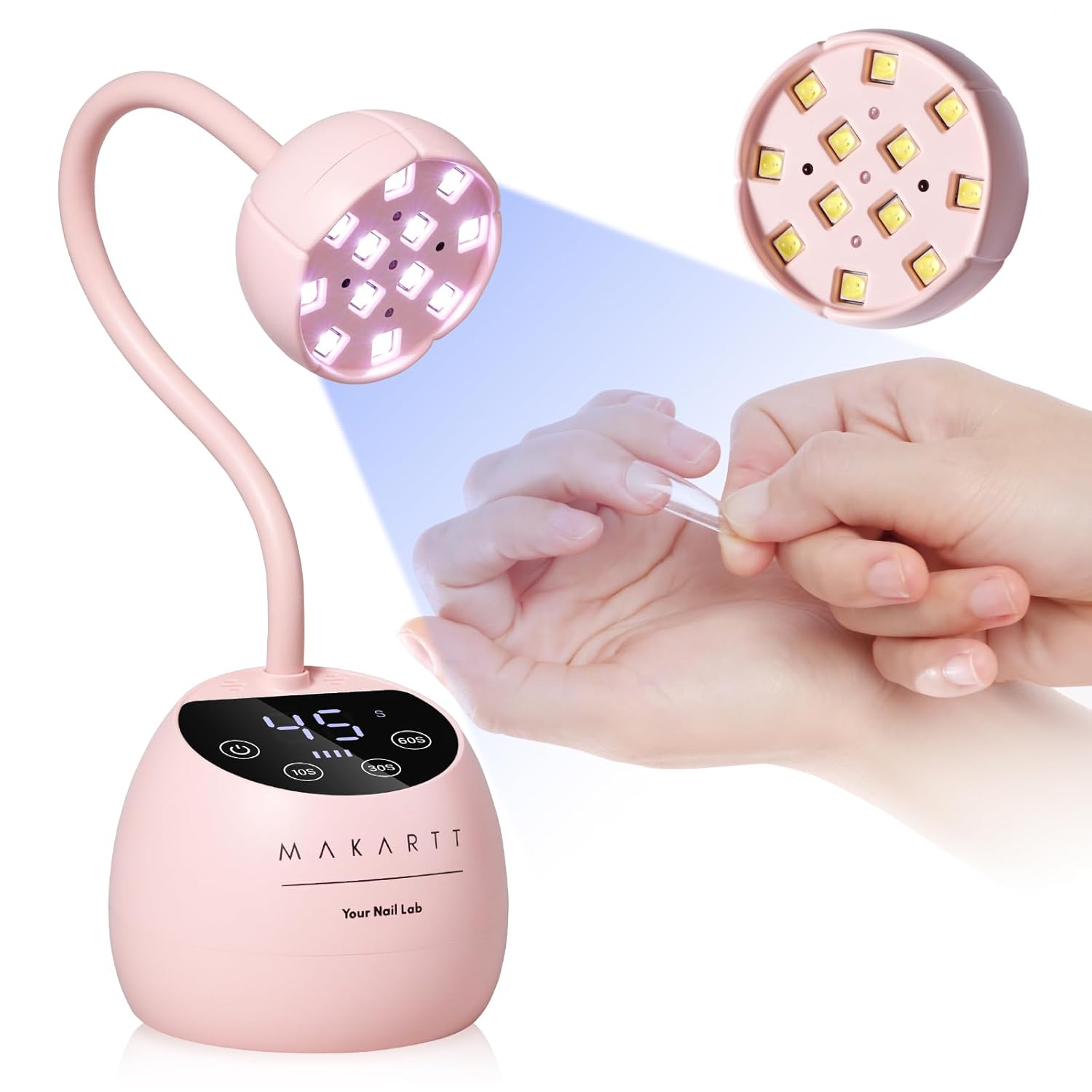 Makartt UV LED Nail Lamp from BodyBlissEssentials, a powerful dryer for quick and efficient curing of all gel nail polishes