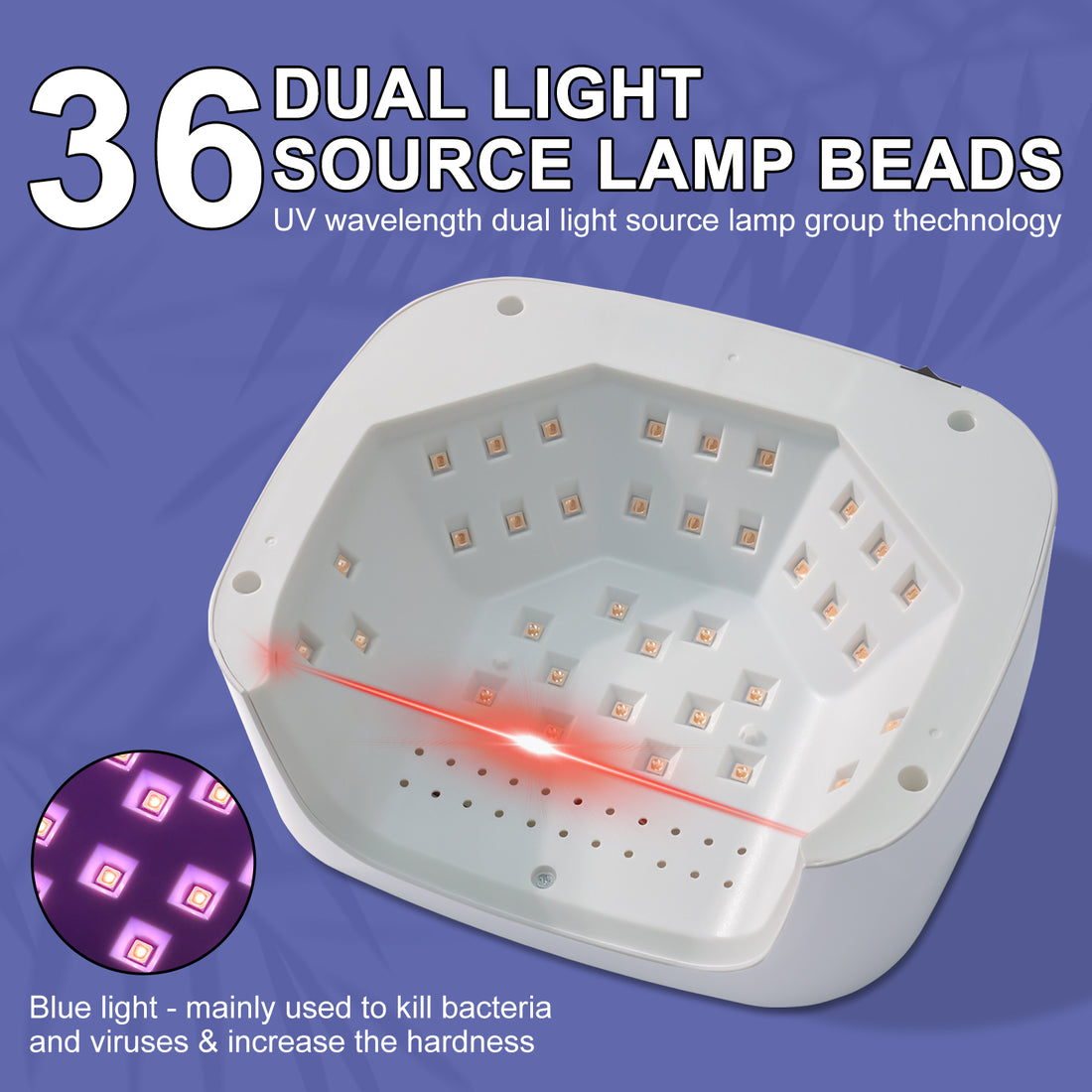 cordless UV LED nail lamp